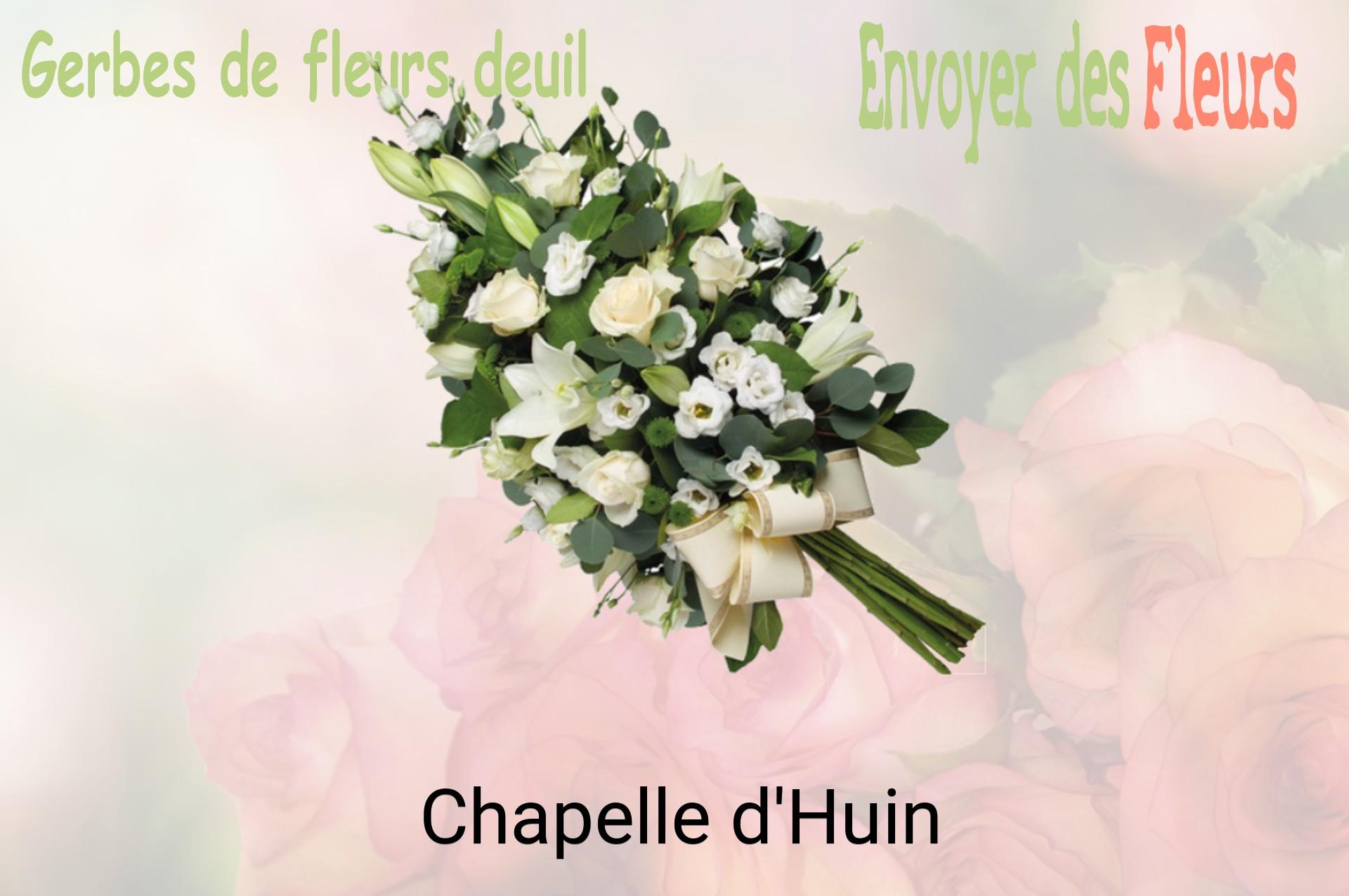 Gerbe de fleurs de deuil livrée à Chapelle-d'Huin